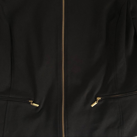 Roz & Ali Black Bell sleeve Zip Jacket - Picture 2 of 5